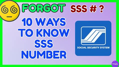 forgot sss number|how to find sss number.